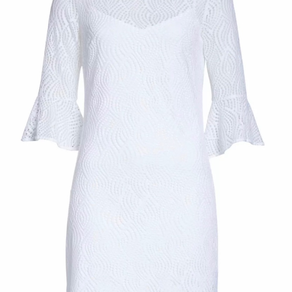 Lilly Pulitzer Fontain Dress Resort White Lace